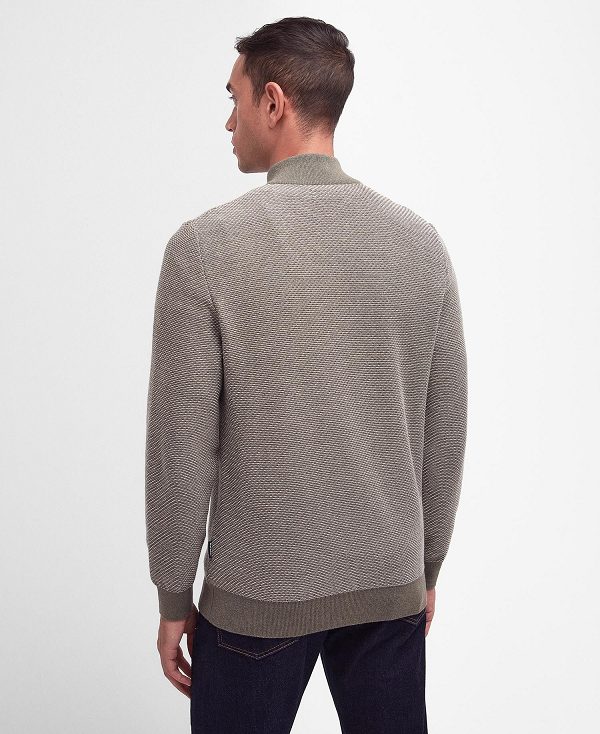 Barbour Dunstan Half-zip Jumper πρασινο | BABO88605