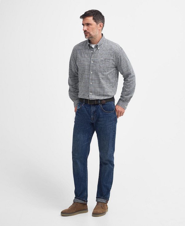 Barbour Durand Regular Long-sleeved Shirt Ελιά | BABO87728