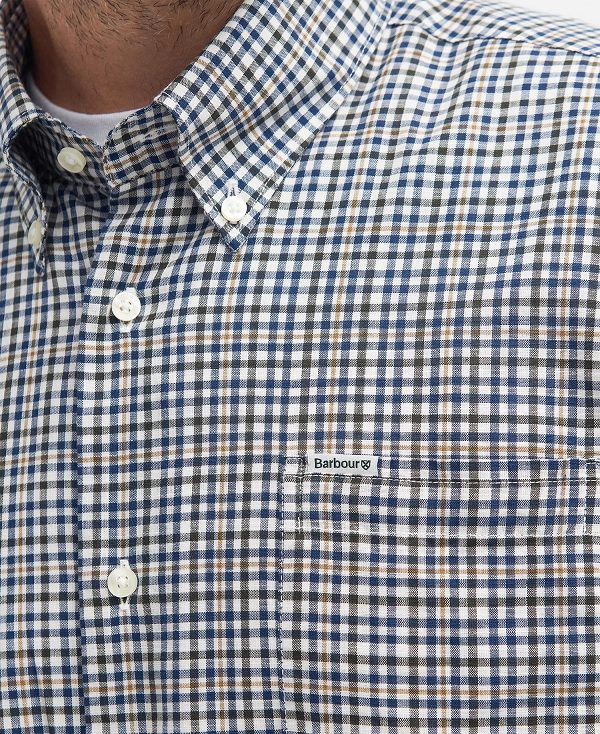 Barbour Durand Regular Long-sleeved Shirt Ελιά | BABO87728