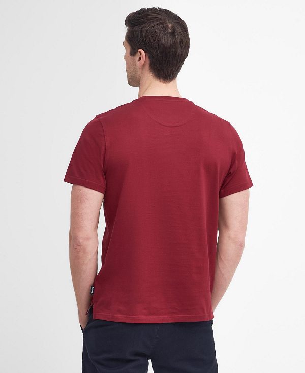 Barbour Durness Pocket T-shirt κοκκινα | BABO88414