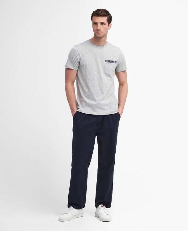 Barbour Durness Pocket T-shirt γκρι | BABO88417