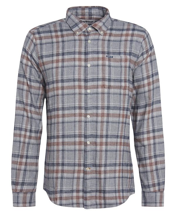 Barbour Eddleston Tailored Shirt γκρι | BABO87658