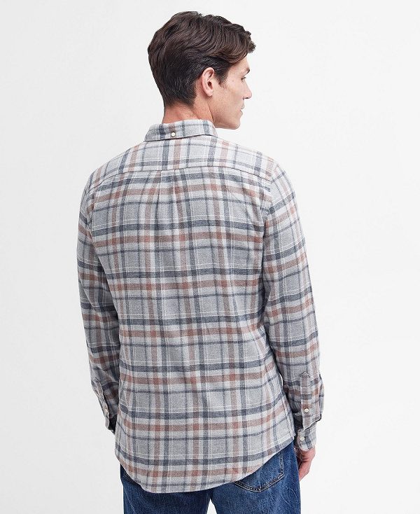 Barbour Eddleston Tailored Shirt γκρι | BABO87658