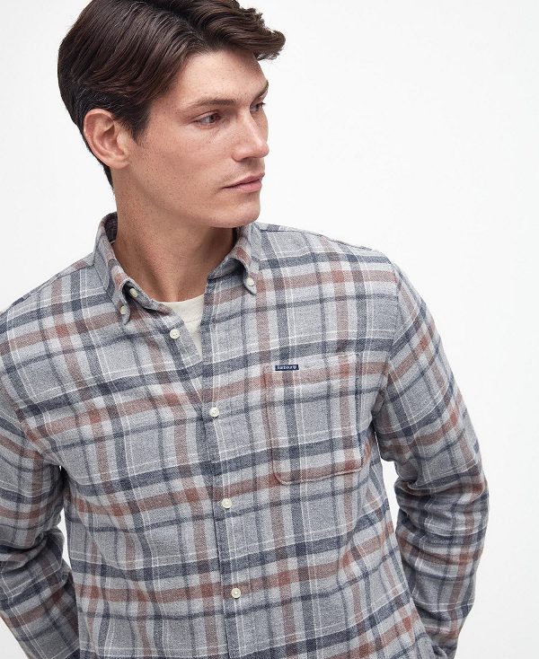 Barbour Eddleston Tailored Shirt γκρι | BABO87658
