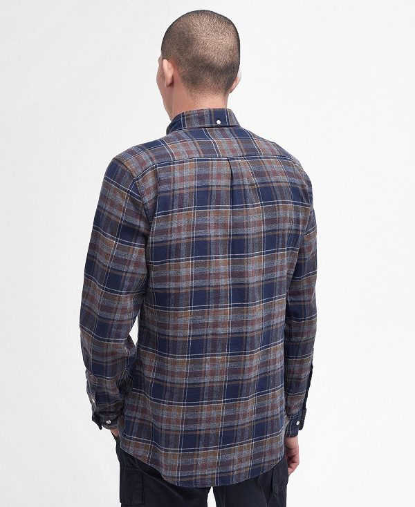 Barbour Eddleston Tailored Shirt σκουρο μπλε | BABO87659