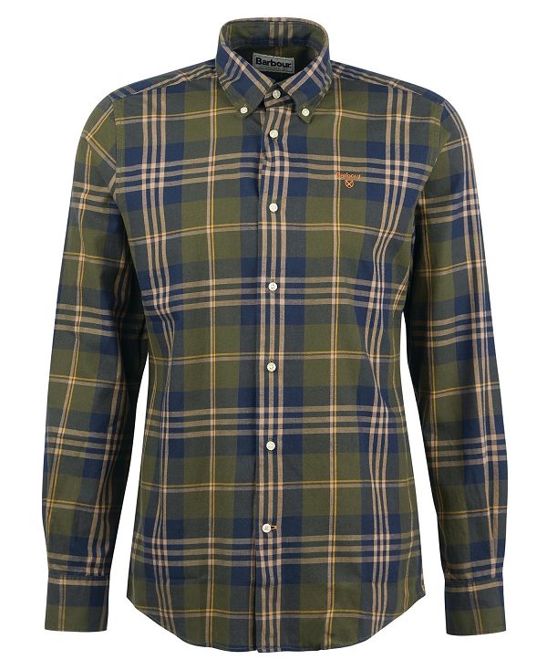 Barbour Edgar Tailored Shirt πρασινο | BABO87874