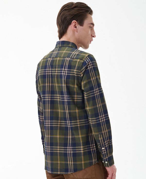 Barbour Edgar Tailored Shirt πρασινο | BABO87874
