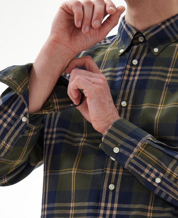 Barbour Edgar Tailored Shirt πρασινο | BABO87874