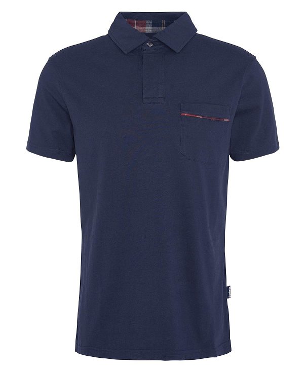 Barbour Elsdon Polo Shirt σκουρο μπλε | BABO88059
