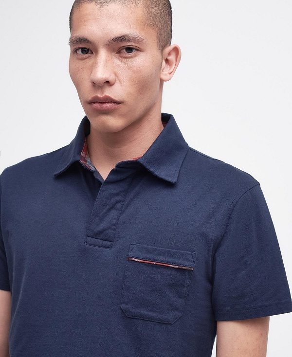 Barbour Elsdon Polo Shirt σκουρο μπλε | BABO88059