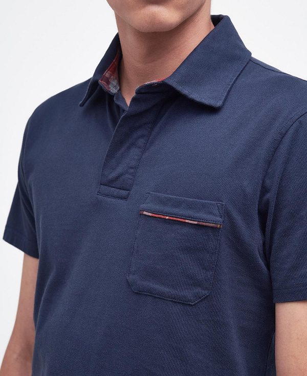 Barbour Elsdon Polo Shirt σκουρο μπλε | BABO88059
