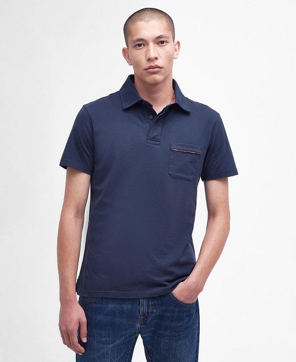 Barbour Elsdon Polo Shirt σκουρο μπλε | BABO88059