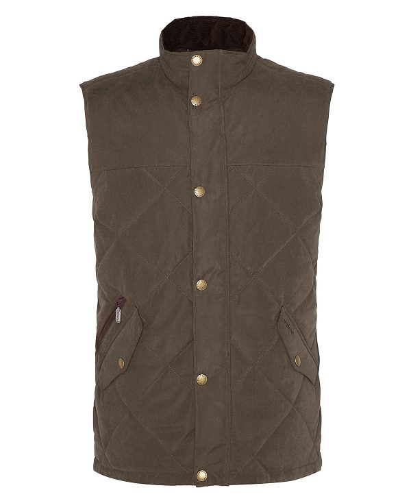 Barbour Elter Quilted Gilet Ελιά | BABO87566