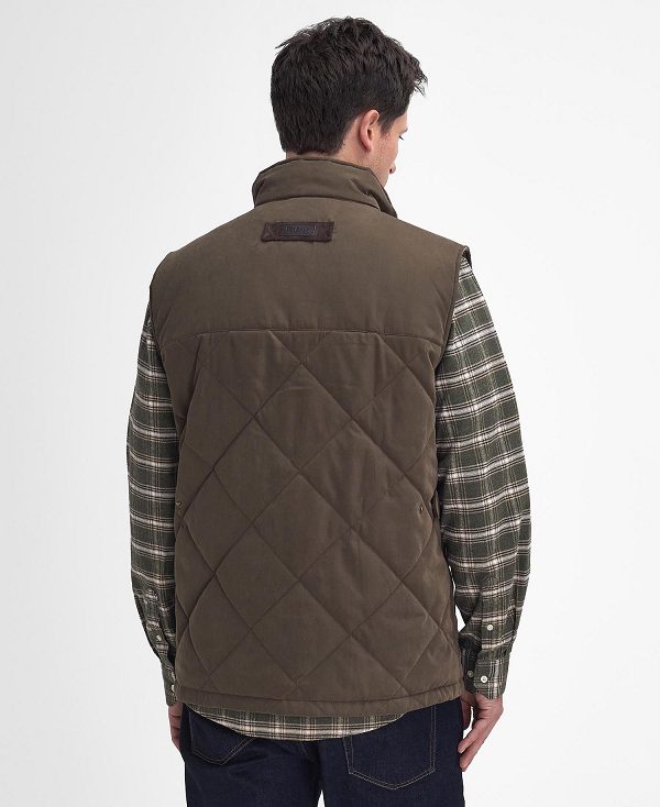 Barbour Elter Quilted Gilet Ελιά | BABO87566