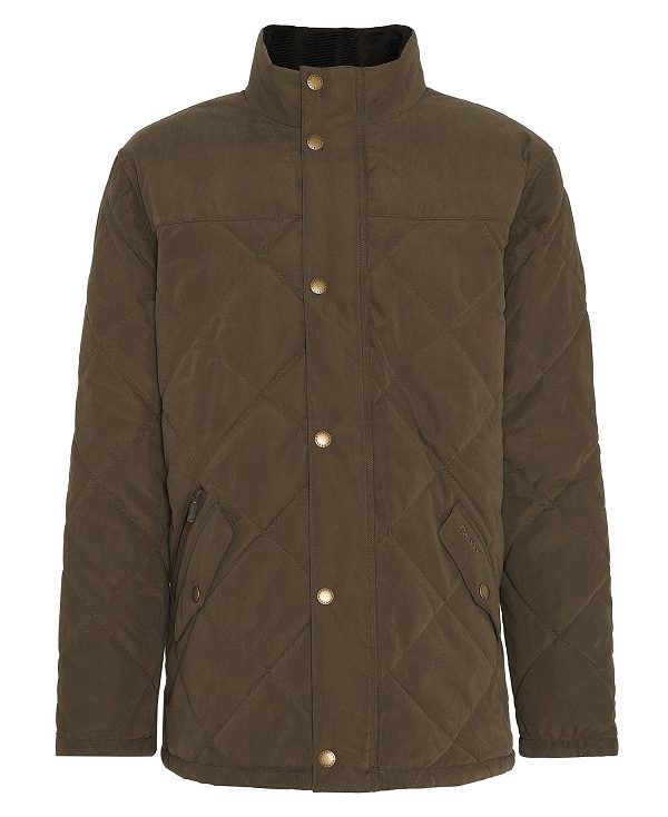Barbour Elter Quilted Jacket σκούρο Ελιά | BABO87369