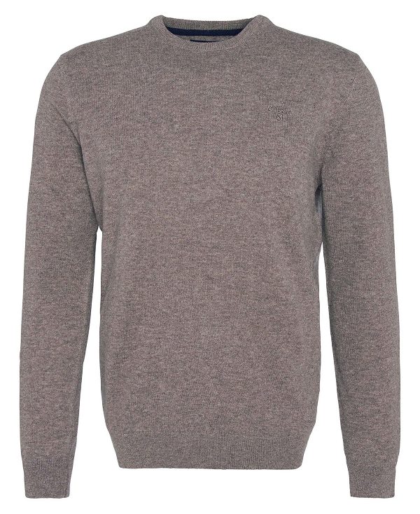 Barbour Essential Crew Neck Jumper Μπεζ | BABO88653