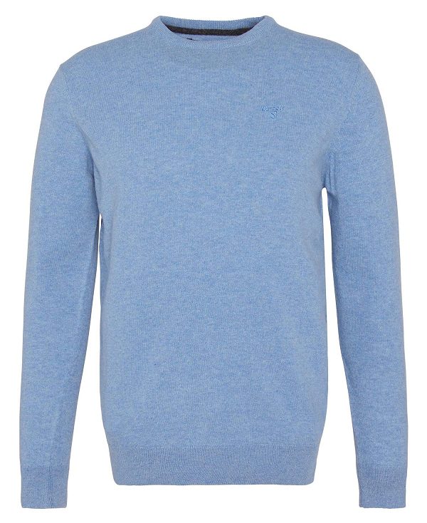 Barbour Essential Crew Neck Jumper μπλε | BABO88654