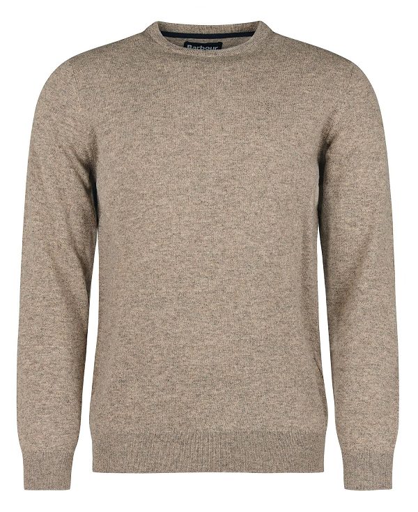 Barbour Essential Crew Neck Sweatshirt Μπεζ | BABO88513