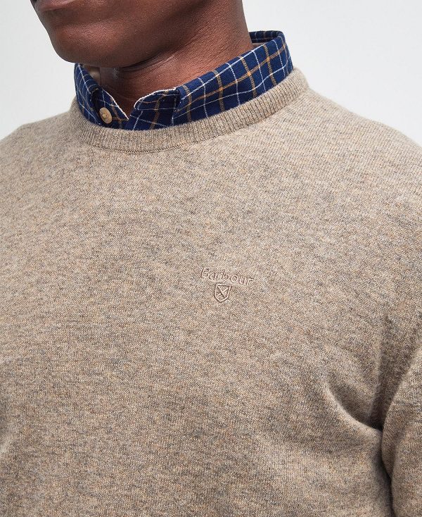Barbour Essential Crew Neck Sweatshirt Μπεζ | BABO88513