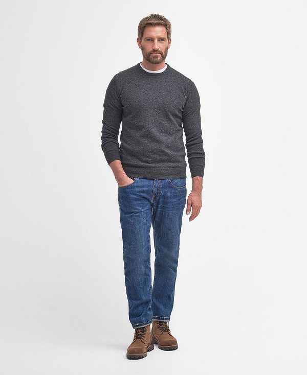 Barbour Essential Crew Neck Sweatshirt γκρι | BABO88535