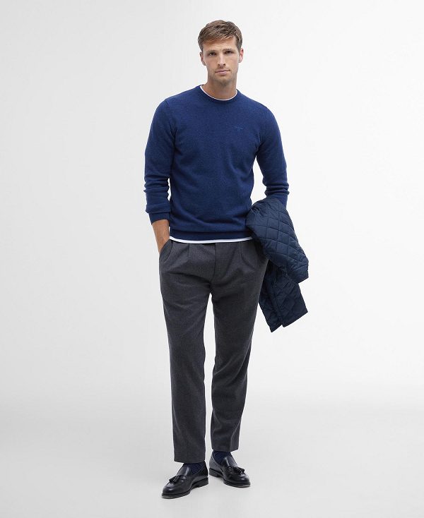 Barbour Essential Crew Neck Sweatshirt ανοιχτο μπλε | BABO88545