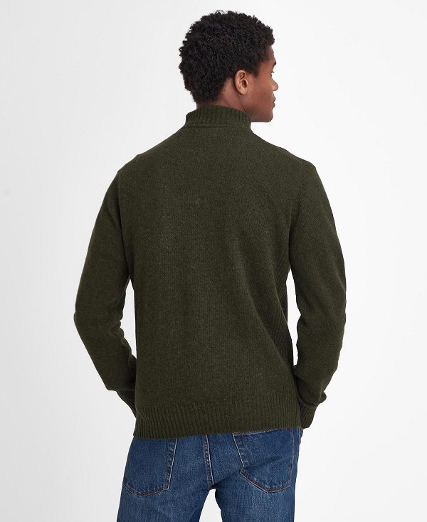 Barbour Essential Half-zip Jumper πρασινο | BABO88652
