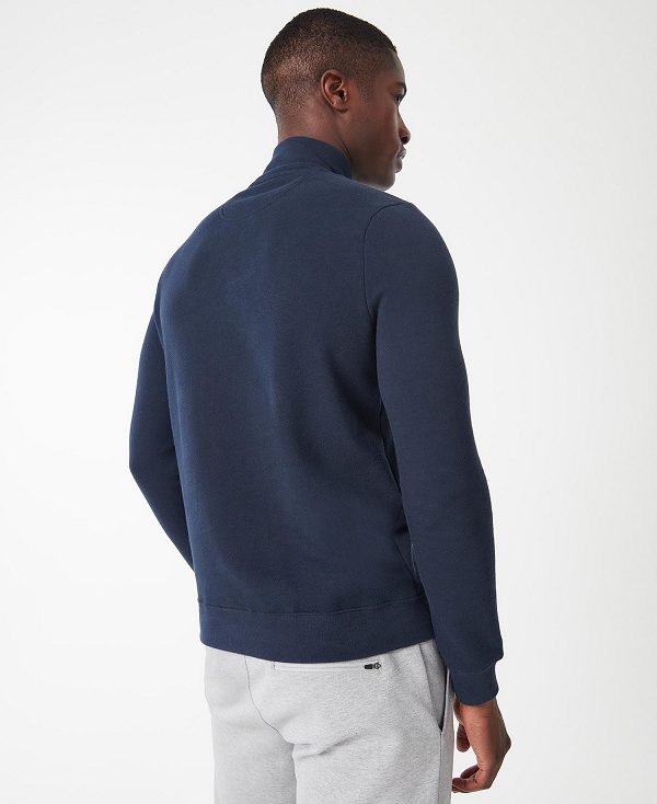 Barbour Essential Half-zip Sweatshirt σκουρο μπλε | BABO88429