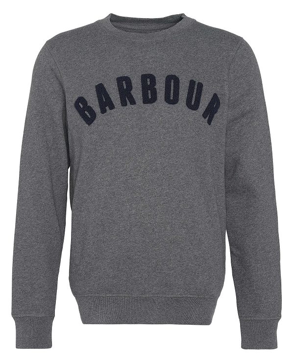 Barbour Essential Prep Logo Sweatshirt γκρι | BABO88640