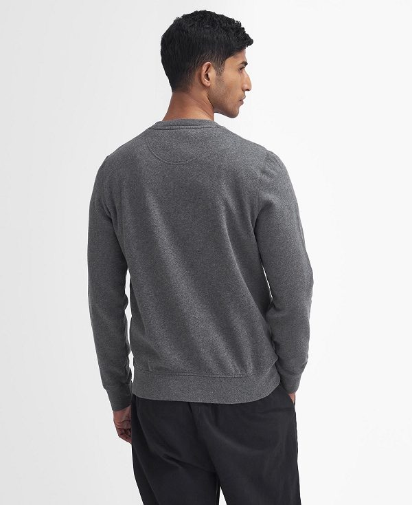 Barbour Essential Prep Logo Sweatshirt γκρι | BABO88640
