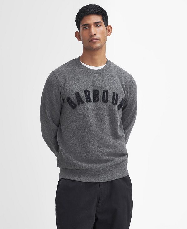 Barbour Essential Prep Logo Sweatshirt γκρι | BABO88640