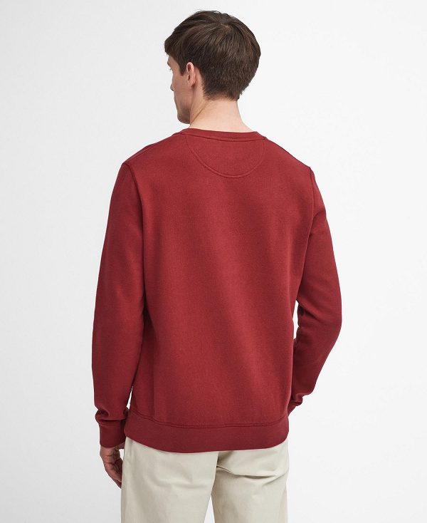 Barbour Essential Prep Logo Sweatshirt κοκκινα | BABO88658