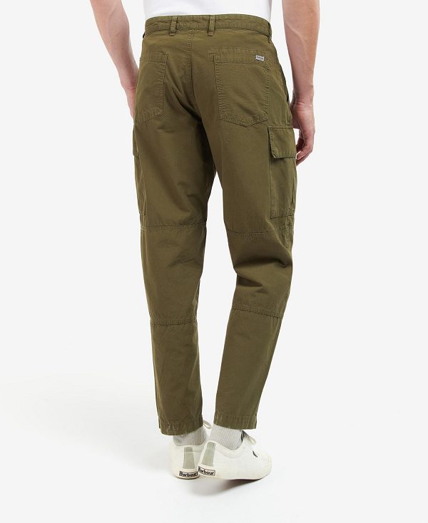Barbour Essential Ripstop Cargo Trousers σκούρο πρασινο | BABO88738