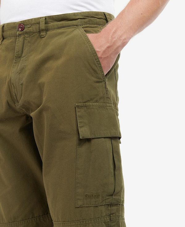 Barbour Essential Ripstop Cargo Trousers σκούρο πρασινο | BABO88738