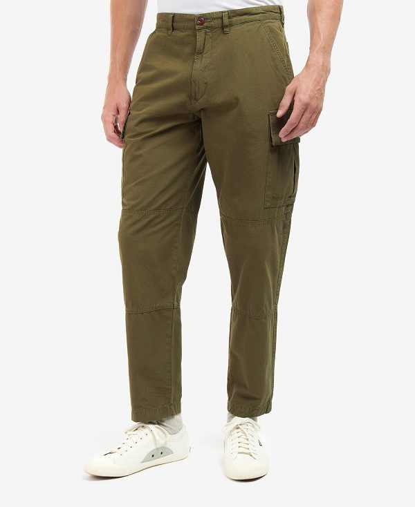 Barbour Essential Ripstop Cargo Trousers σκούρο πρασινο | BABO88738