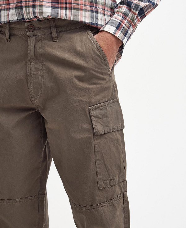 Barbour Essential Ripstop Cargo Trousers Χακί | BABO88766