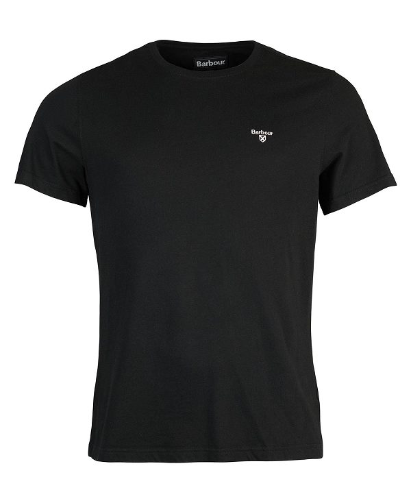 Barbour Essential Sports T-shirt μαυρα | BABO88275