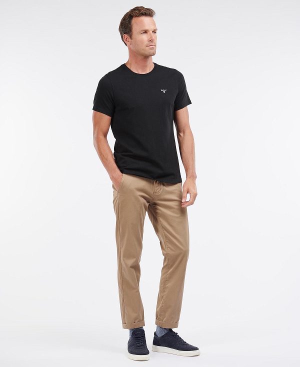 Barbour Essential Sports T-shirt μαυρα | BABO88275