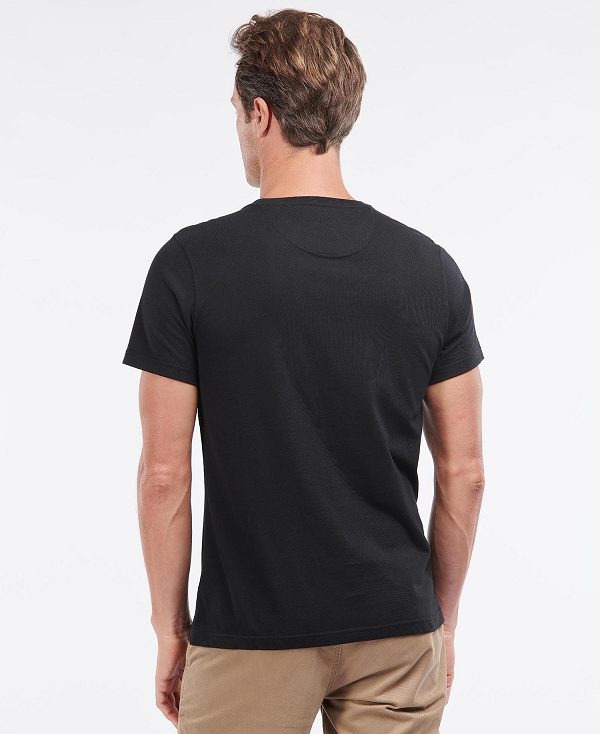 Barbour Essential Sports T-shirt μαυρα | BABO88275
