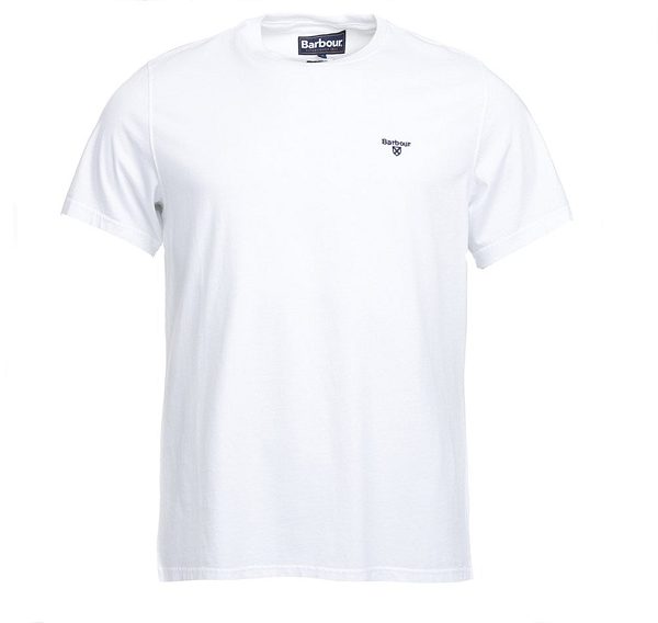 Barbour Essential Sports T-shirt ασπρα | BABO88284