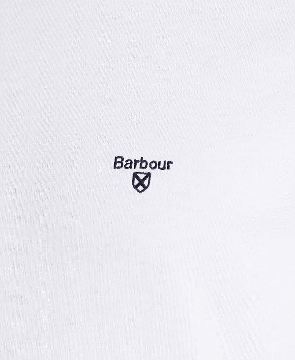 Barbour Essential Sports T-shirt ασπρα | BABO88284