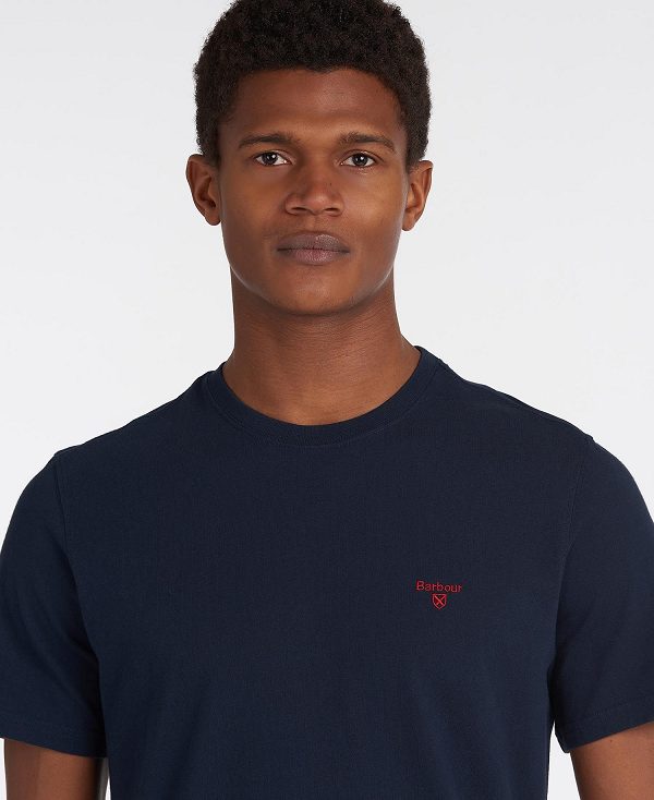 Barbour Essential Sports T-shirt μπλε | BABO88288