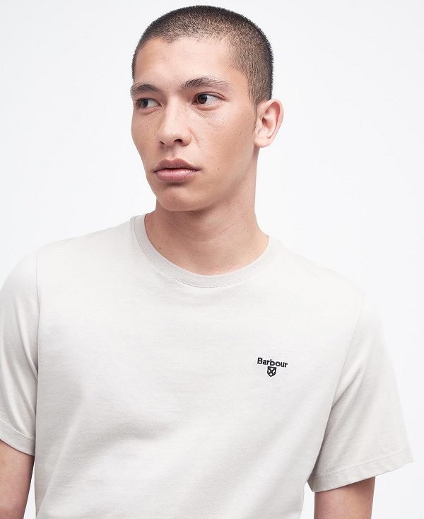 Barbour Essential Sports T-shirt Μπεζ | BABO88289