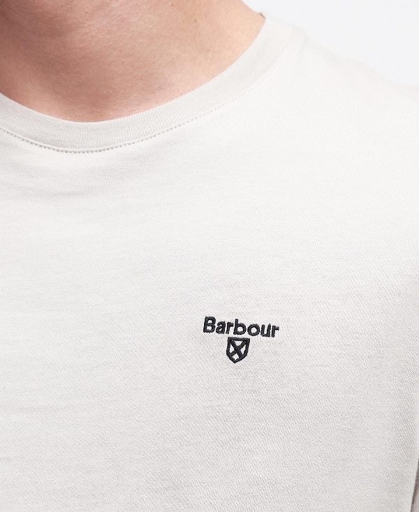 Barbour Essential Sports T-shirt Μπεζ | BABO88289