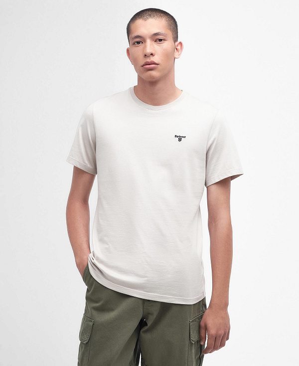 Barbour Essential Sports T-shirt Μπεζ | BABO88289