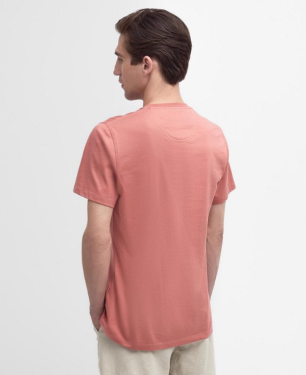 Barbour Essential Sports T-shirt ροζ | BABO88319