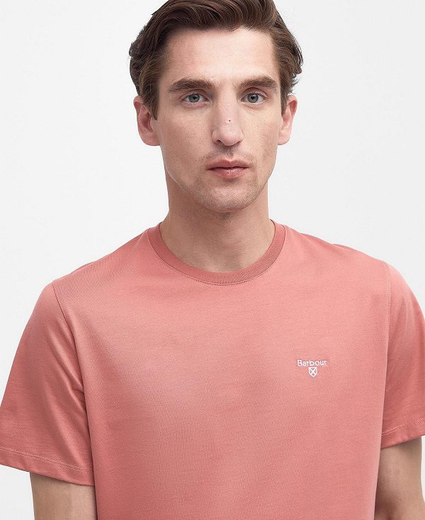Barbour Essential Sports T-shirt ροζ | BABO88319