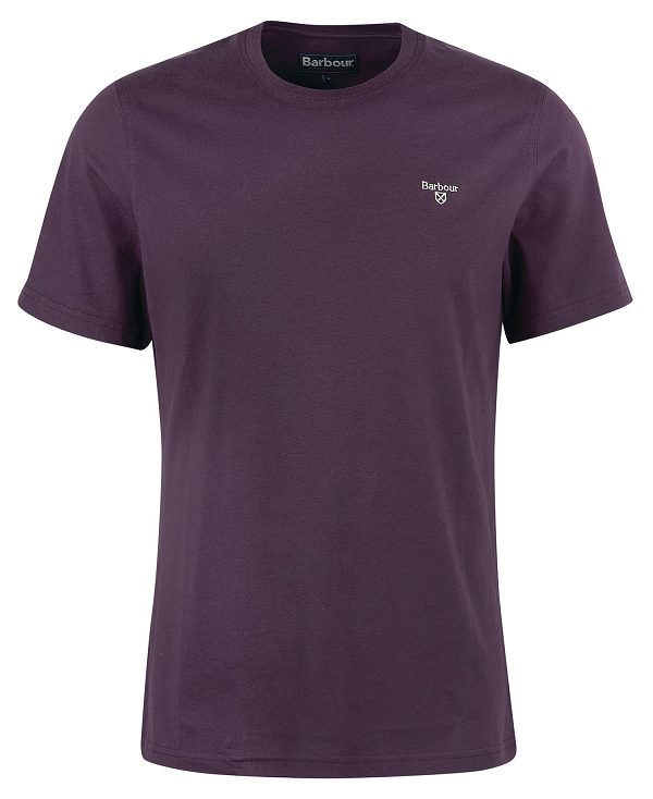 Barbour Essential Sports T-shirt μωβ | BABO88390