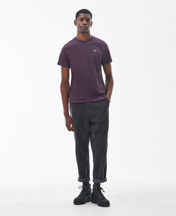 Barbour Essential Sports T-shirt μωβ | BABO88390