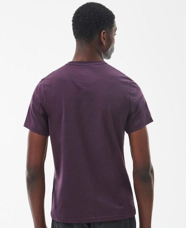 Barbour Essential Sports T-shirt μωβ | BABO88390