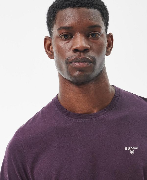 Barbour Essential Sports T-shirt μωβ | BABO88390
